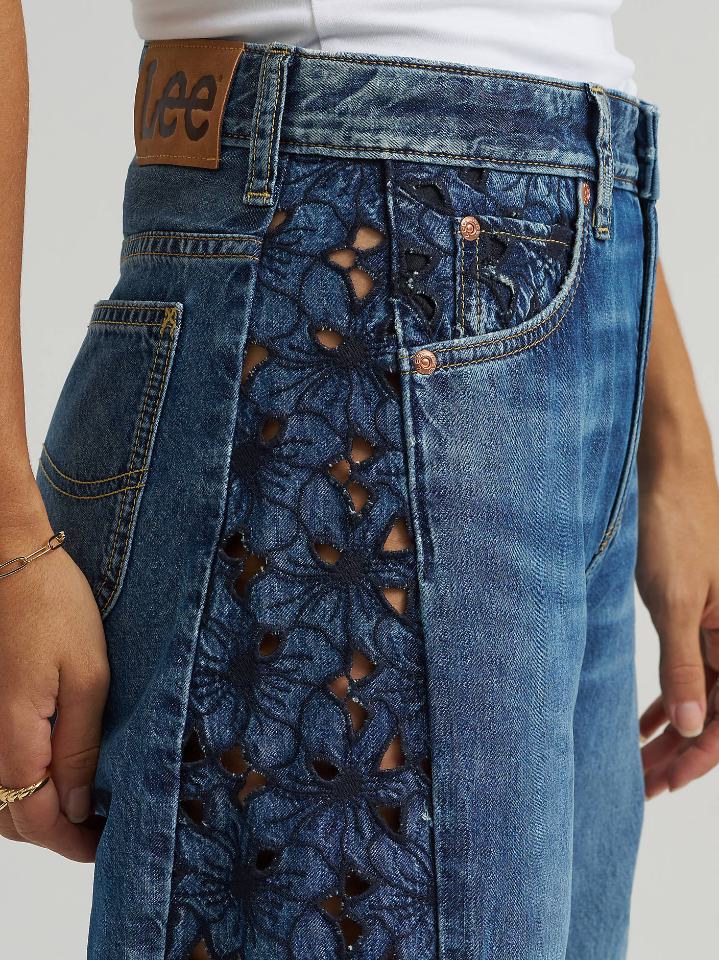 Lee Denim Lace Barrel Jean - Image 8