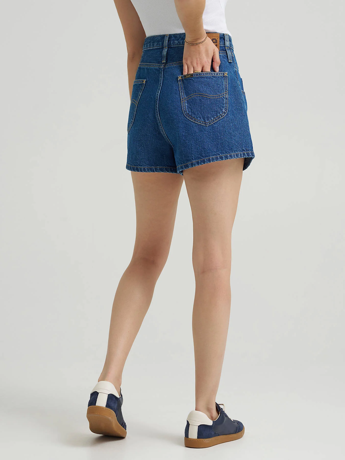 Lee Flirty Dark Pleated Shorts - Image 2