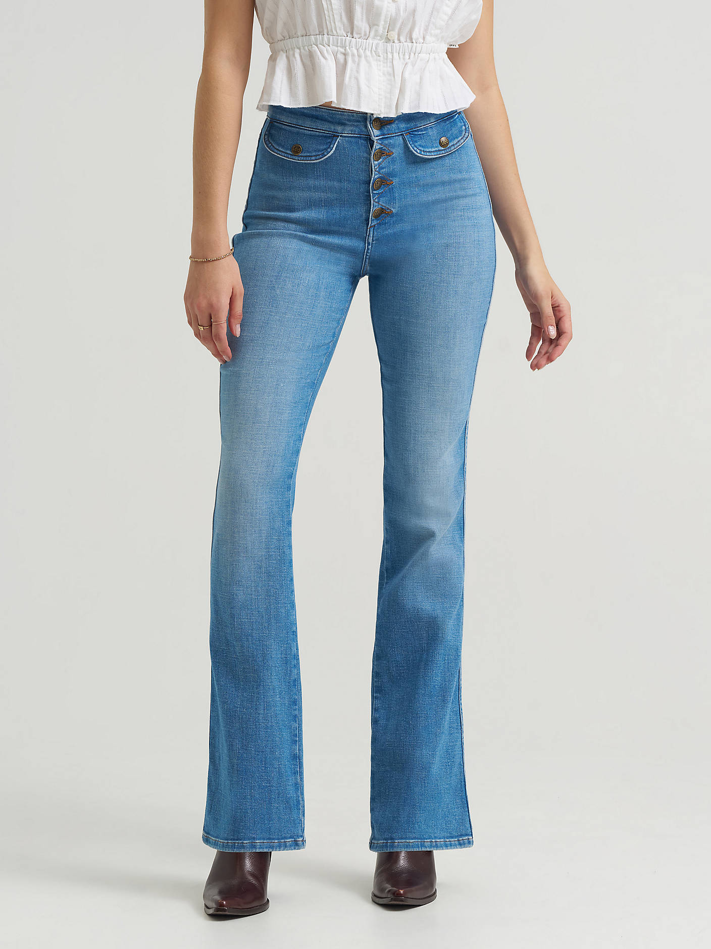 Lee Lace Up Bootcut - Image 3