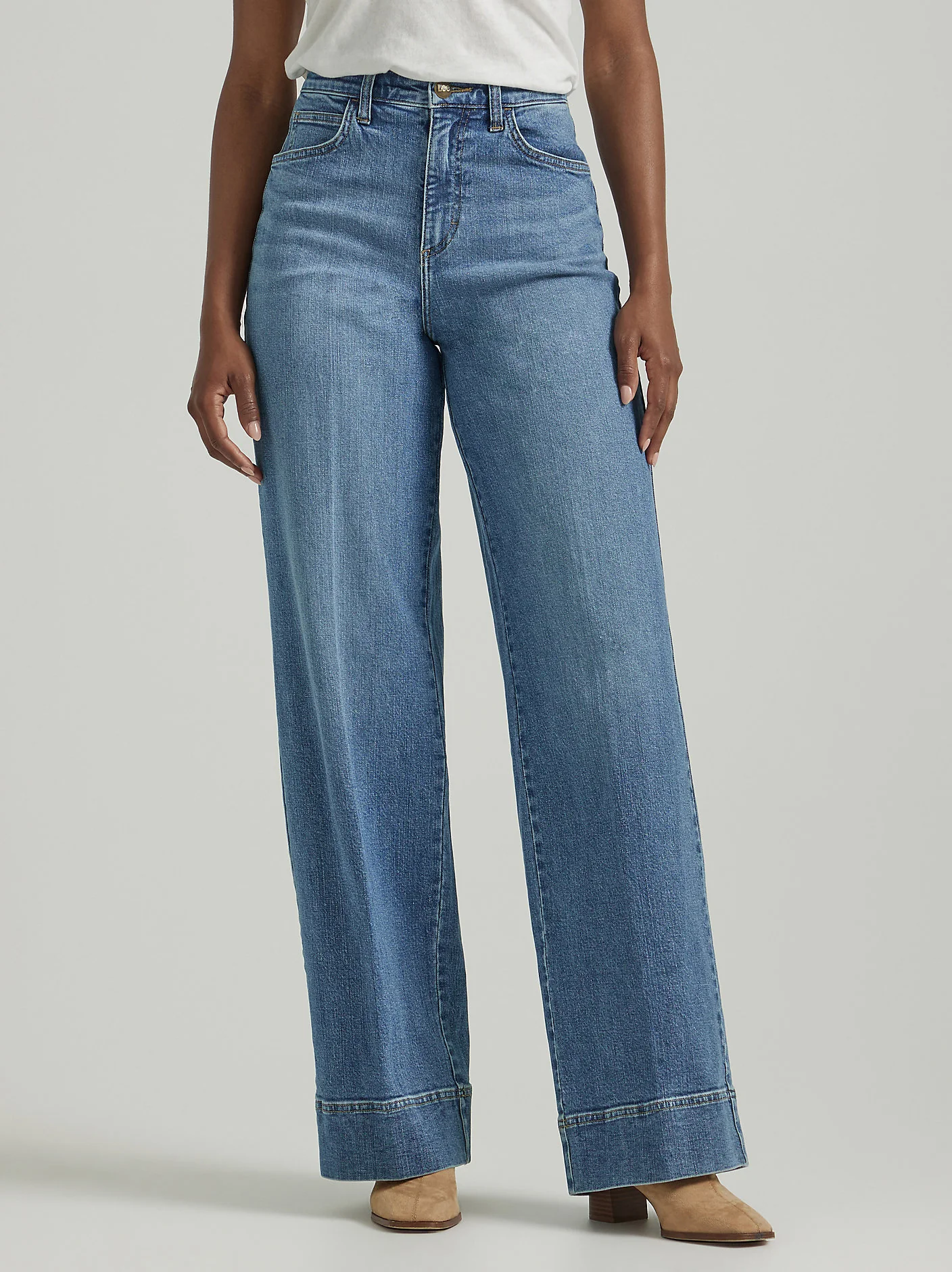 Lee Legendary Trouser Wide Leg Lightwash - Image 2