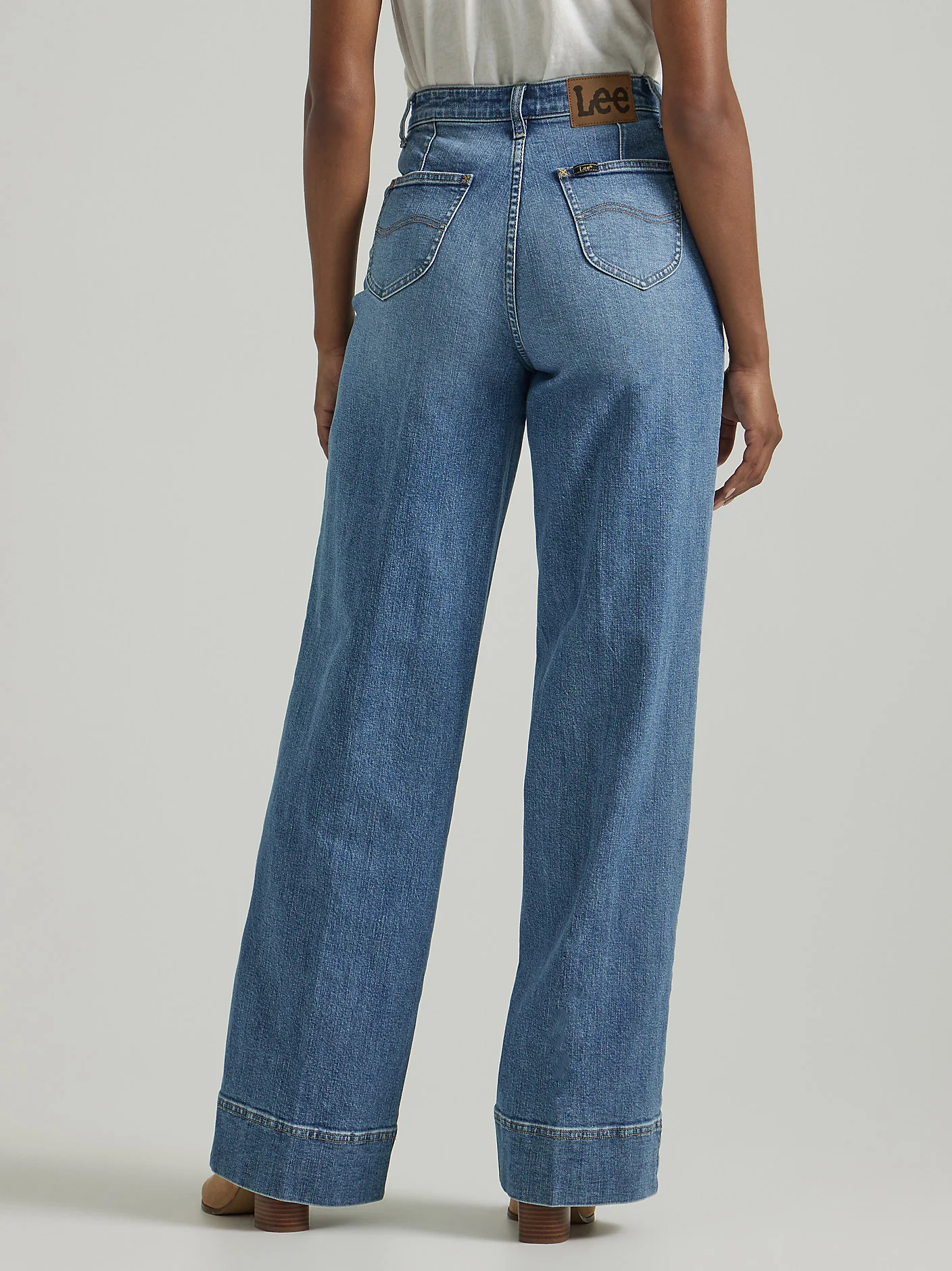 Lee Legendary Trouser Wide Leg Lightwash - Image 3