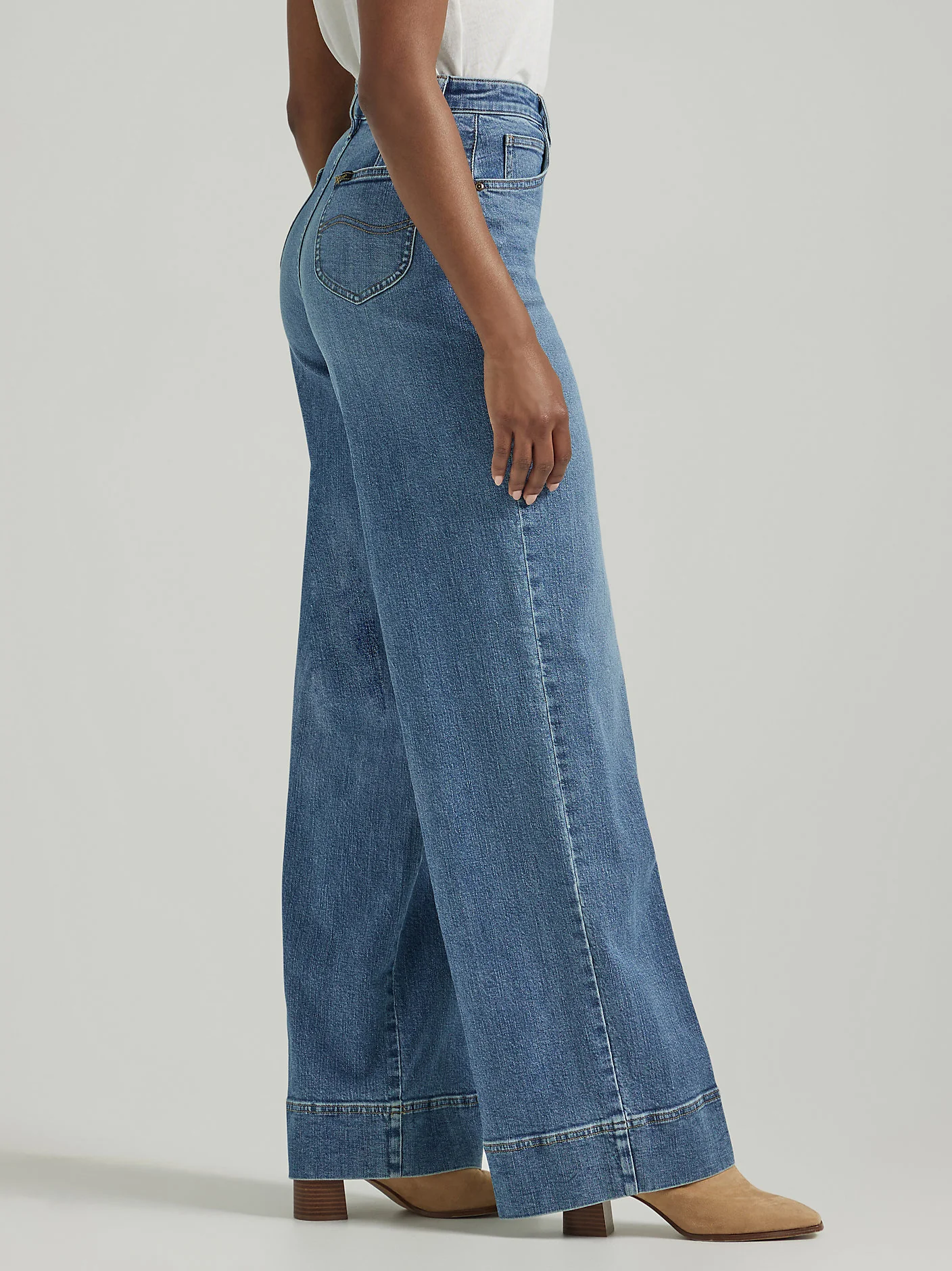 Lee Legendary Trouser Wide Leg Lightwash - Image 4