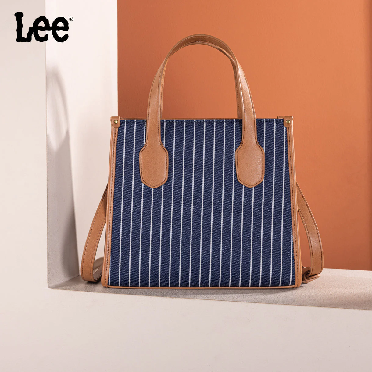 Lee Striped Canvas Tote - Image 2