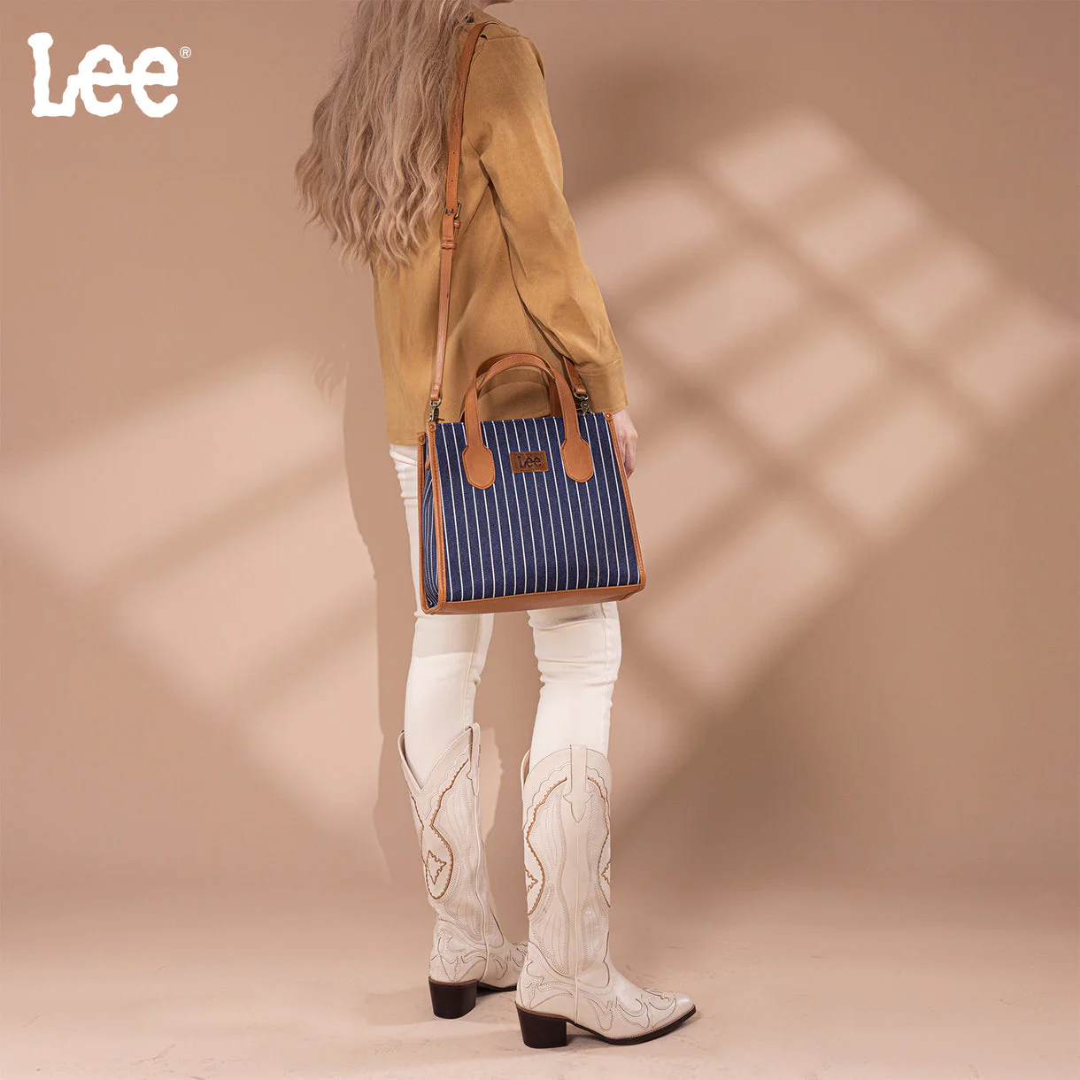 Lee Striped Canvas Tote - Image 3