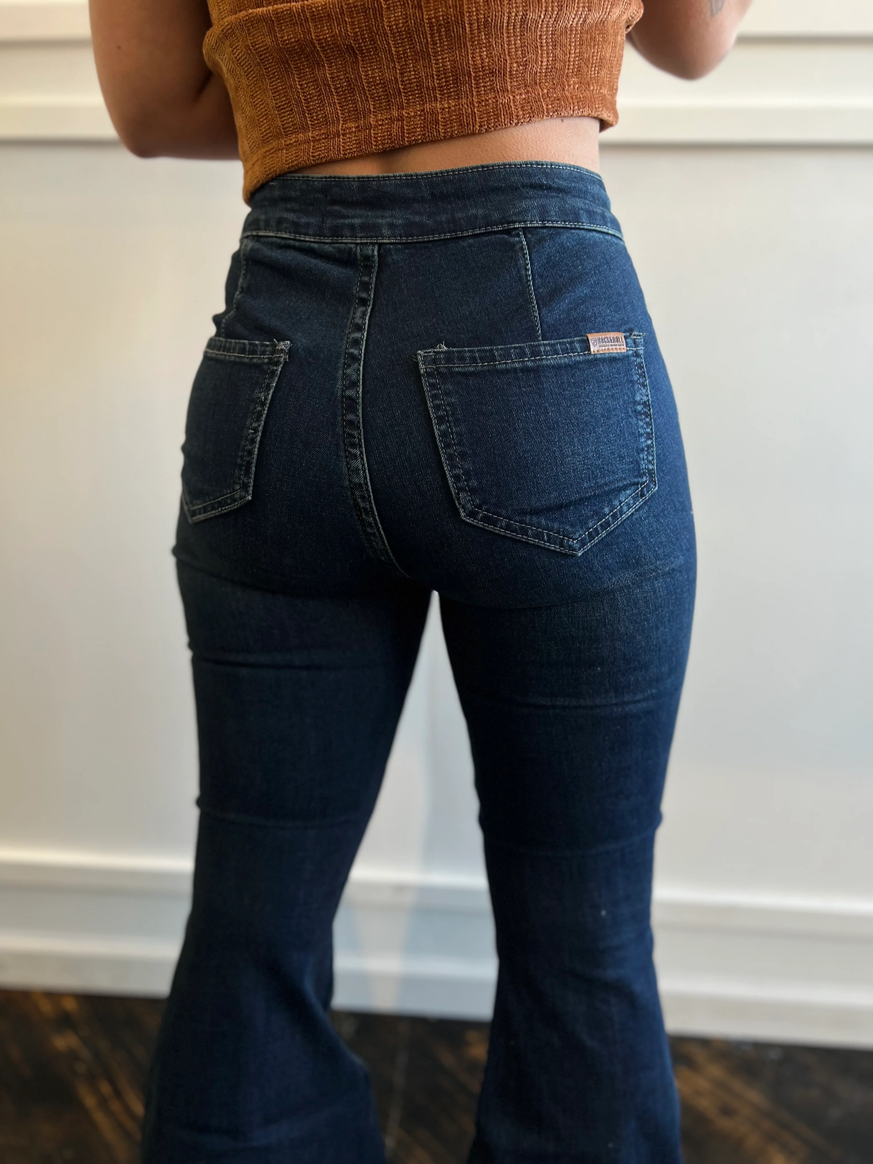 Final Sale ✨Lexie Front Seam Bell Jeans - Image 3