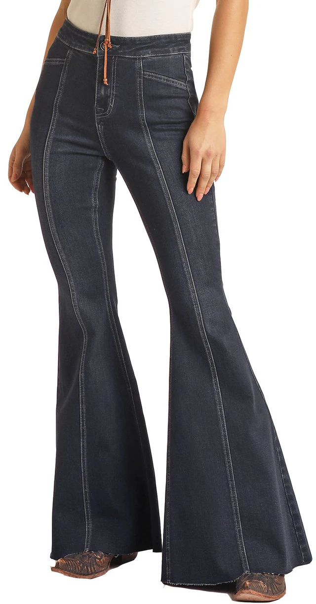 Final Sale ✨Lexie Front Seam Bell Jeans - Image 4