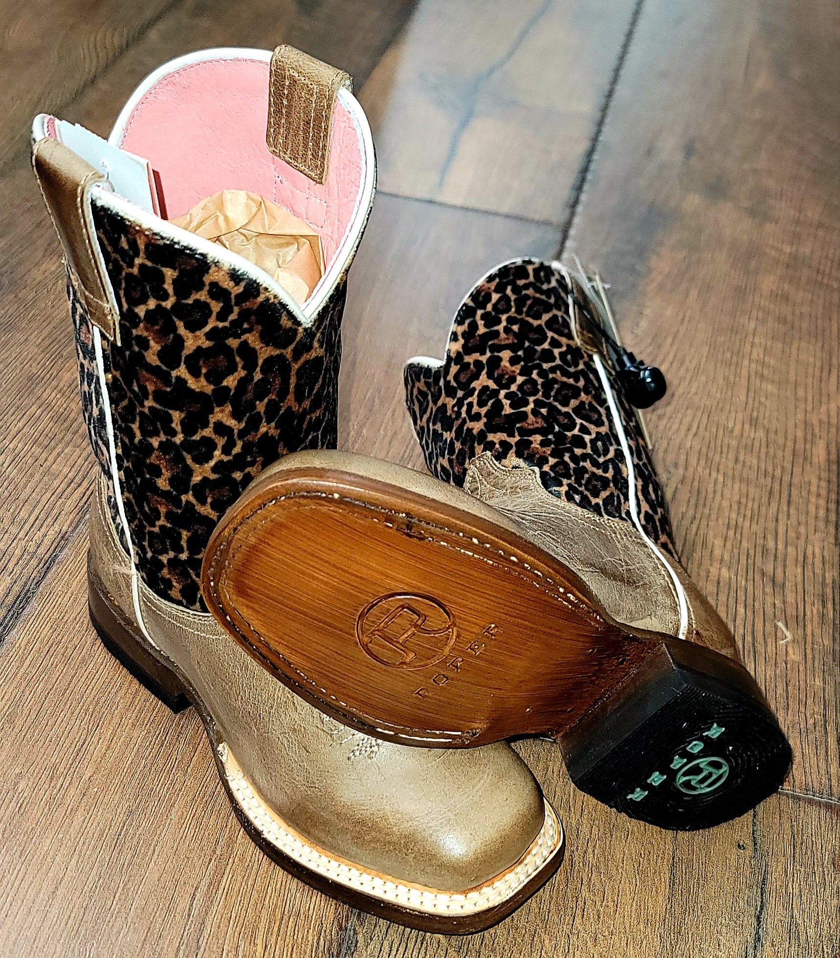 Little Cowgals Cheetah Boots - Image 2