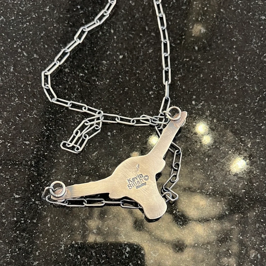 Long Horn Statement Necklace - Image 3