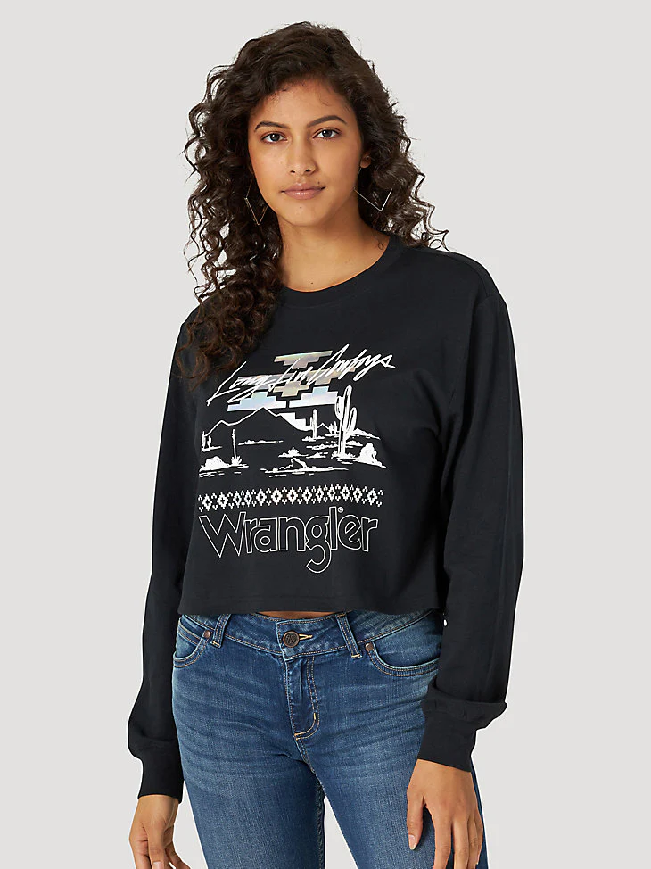 Final Sale ✨Long Live Wrangler Women's Crop T-Shirt - Image 2