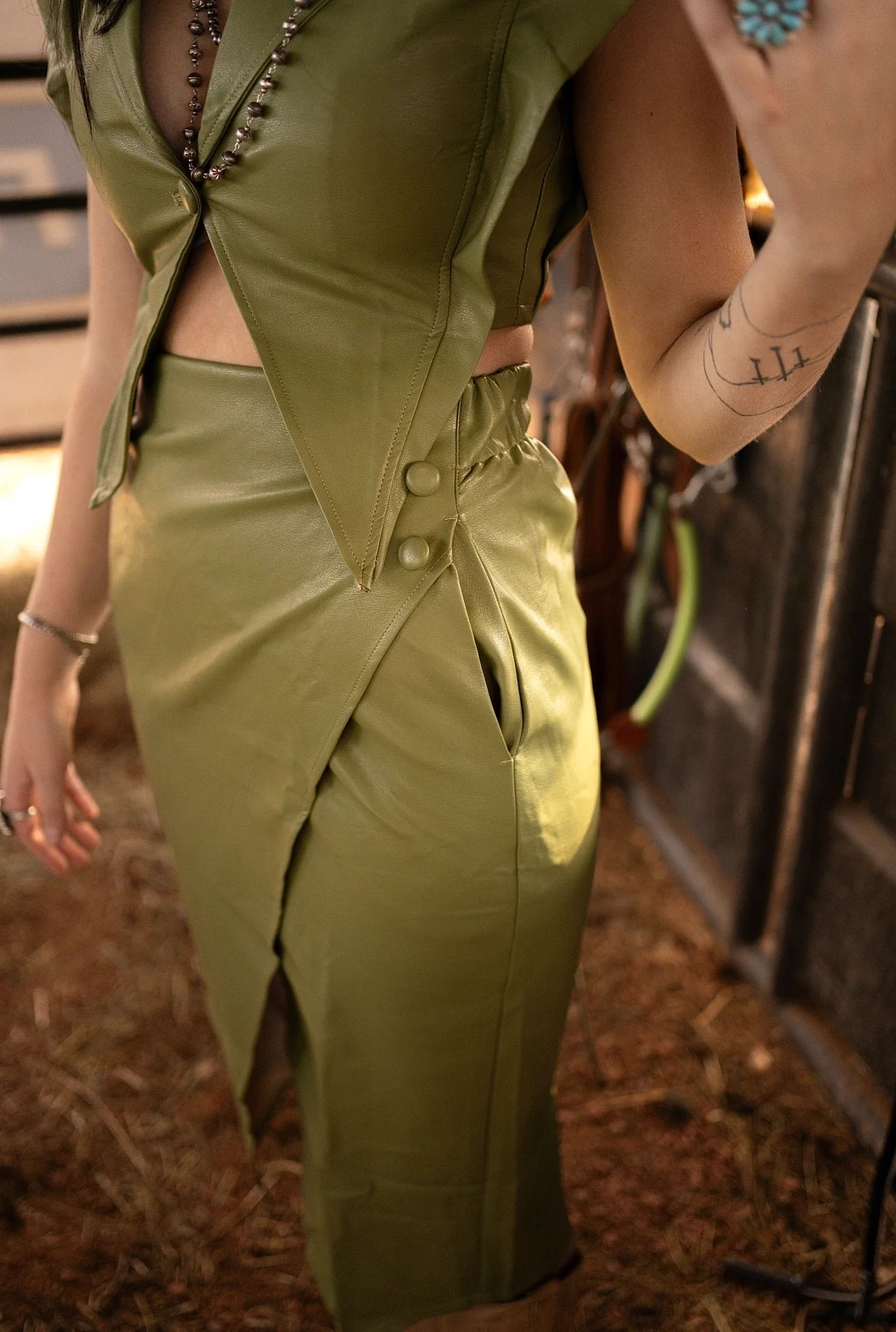 Lonna Faux Leather Set - Image 3