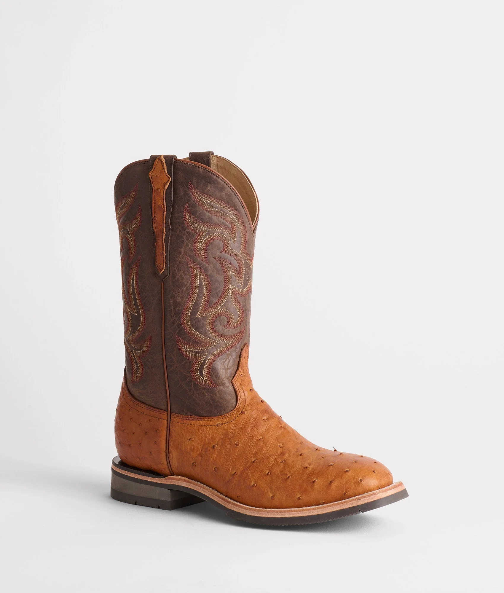Lucchese Rowdy Ostrich Cognac Boots - Image 3