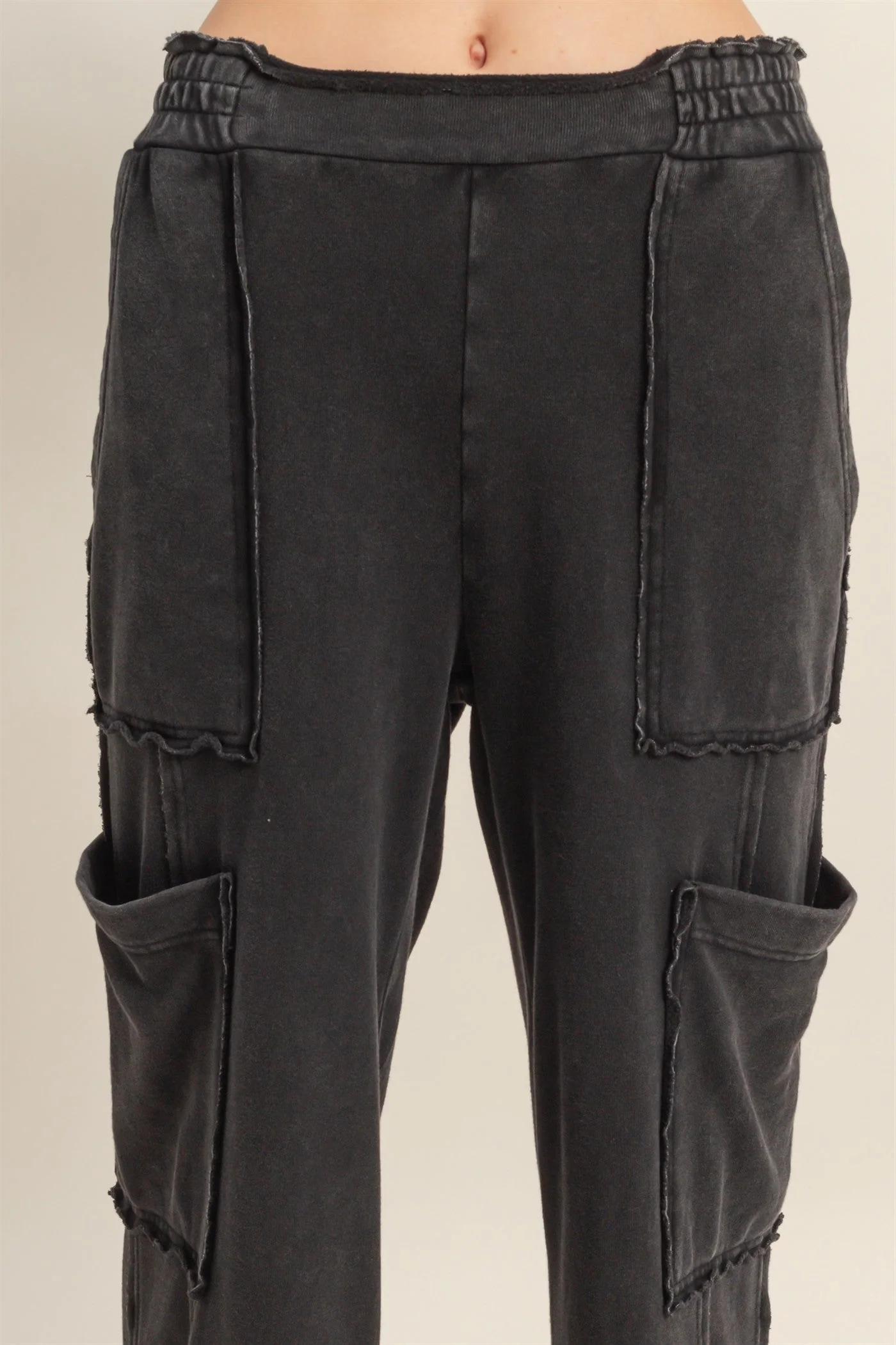 Lucy Oversized Cargo Sweatpants Black - Image 4