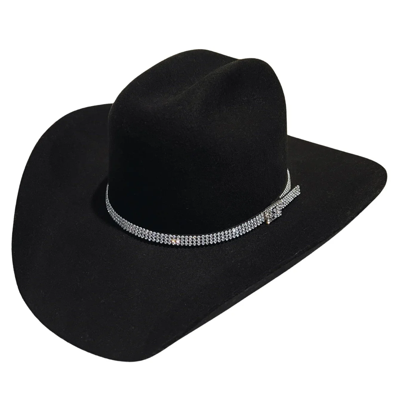 M&F Rhinestone Cowboy Black Hatband - Image 2
