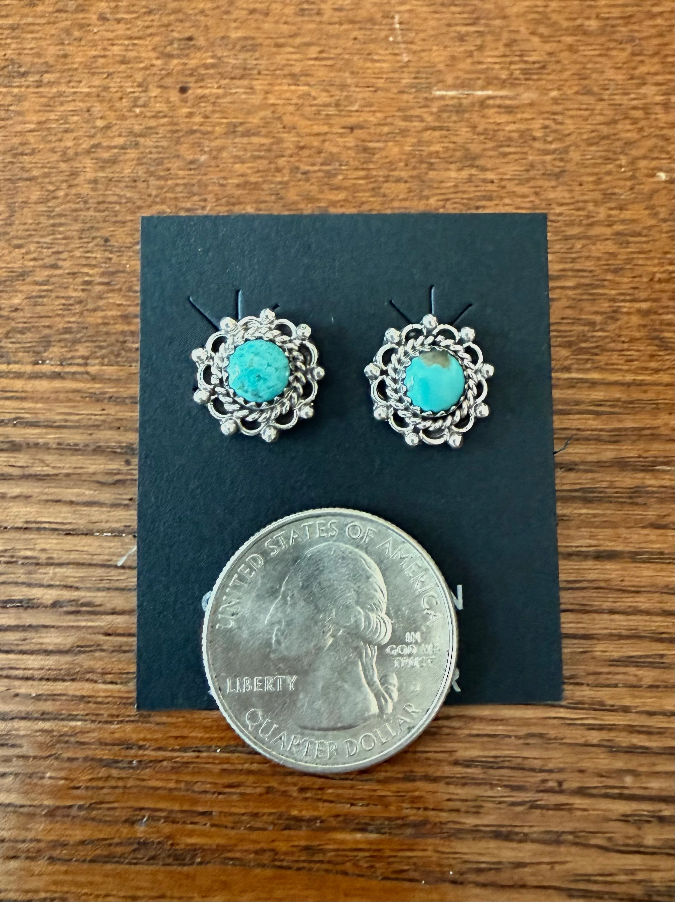 Martinez Authentic Turquoise Earrings - Image 2