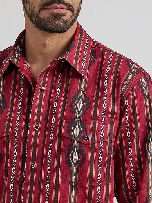 Final Sale ✨ Wrangler Checotah Crimson - Image 3