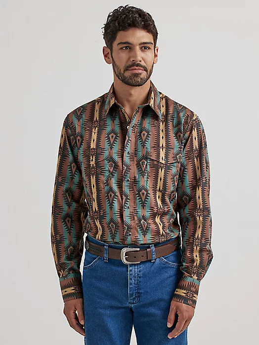 Final Sale ✨ Wrangler Checotah Chocolate - Image 4