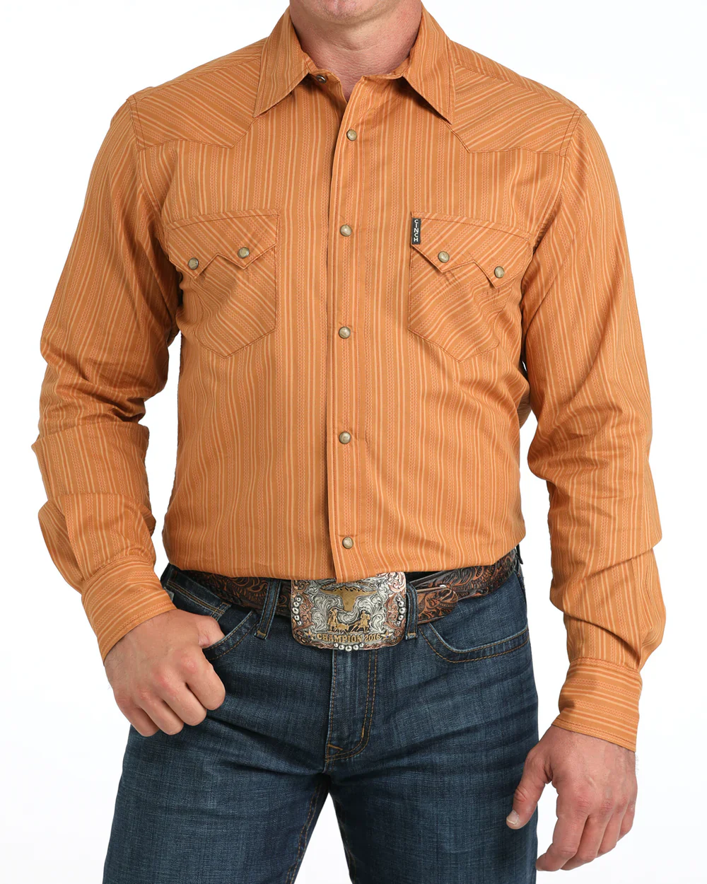 MEN’S MODERN FIT SNAP FRONT WESTERN SHIRT - Image 2