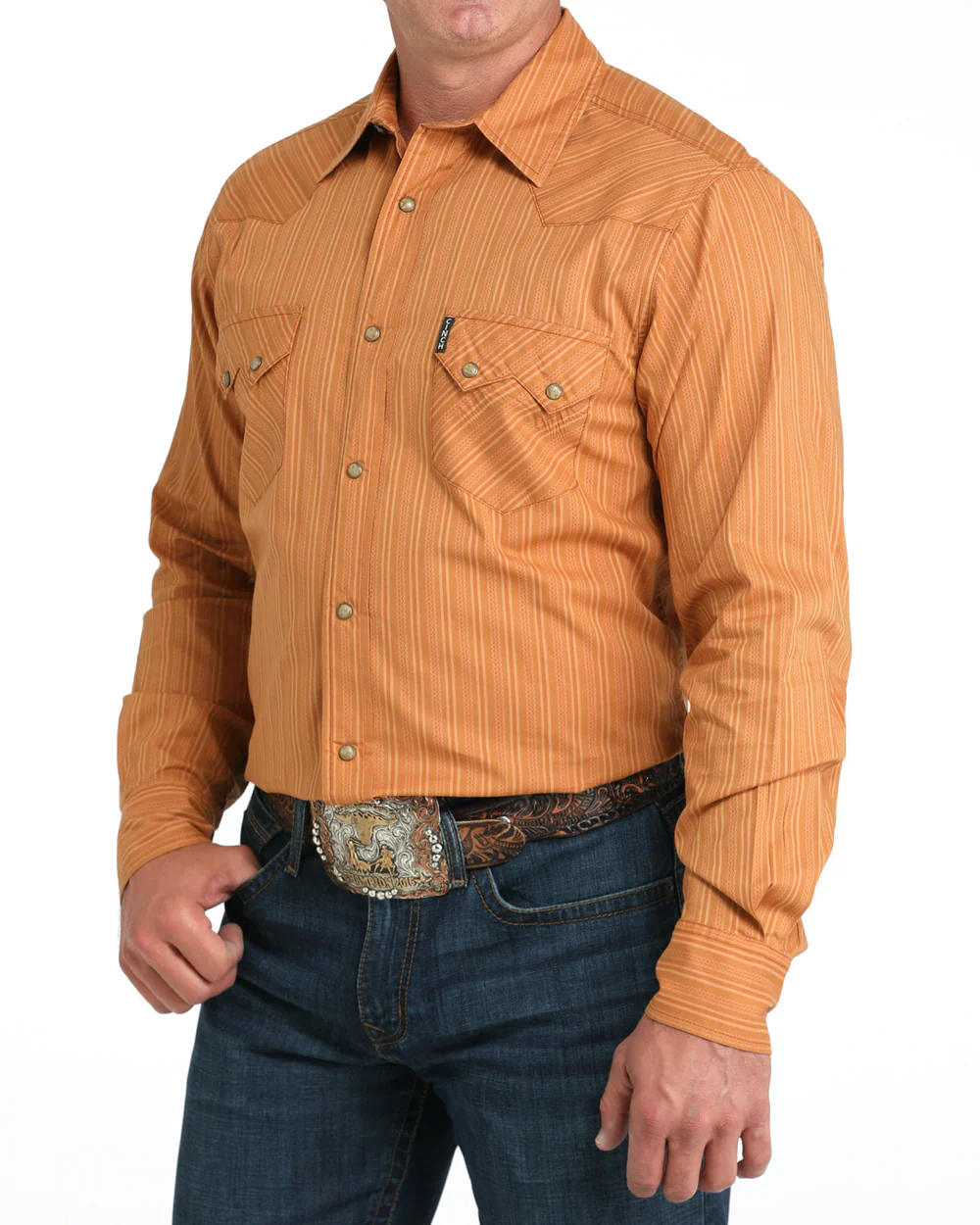 MEN’S MODERN FIT SNAP FRONT WESTERN SHIRT - Image 3
