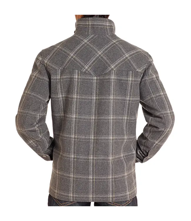 Men’s Plaid Wool Jacket - Image 2