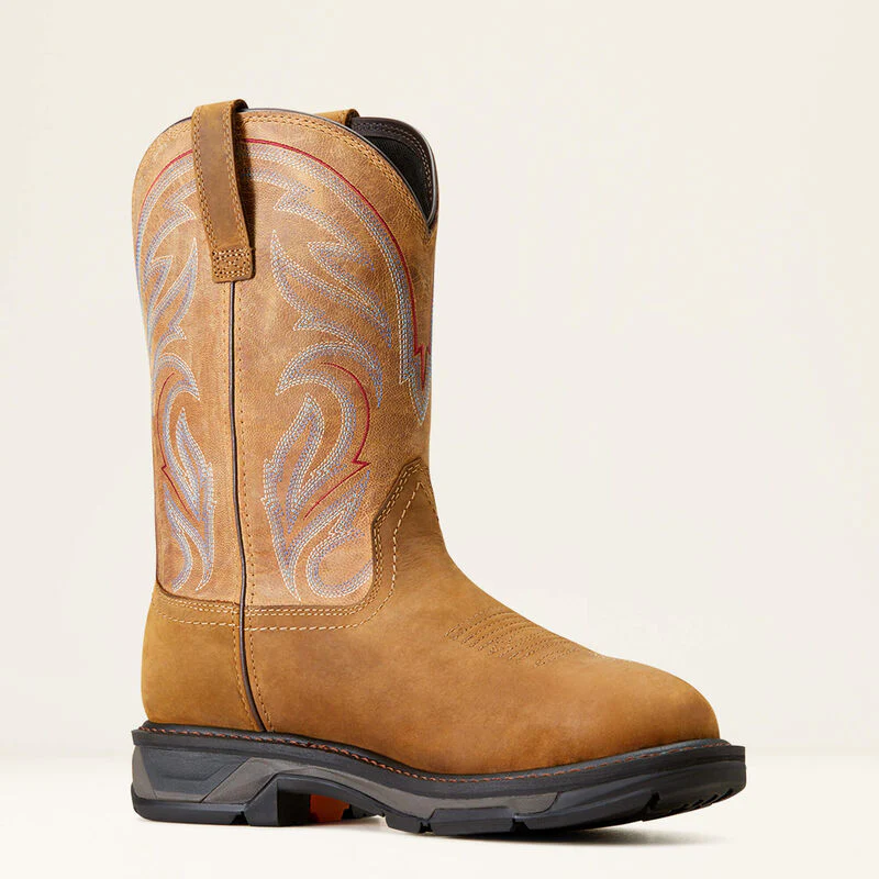 Mens Ariat Distressed brown/Bravo brown work boots - Image 2