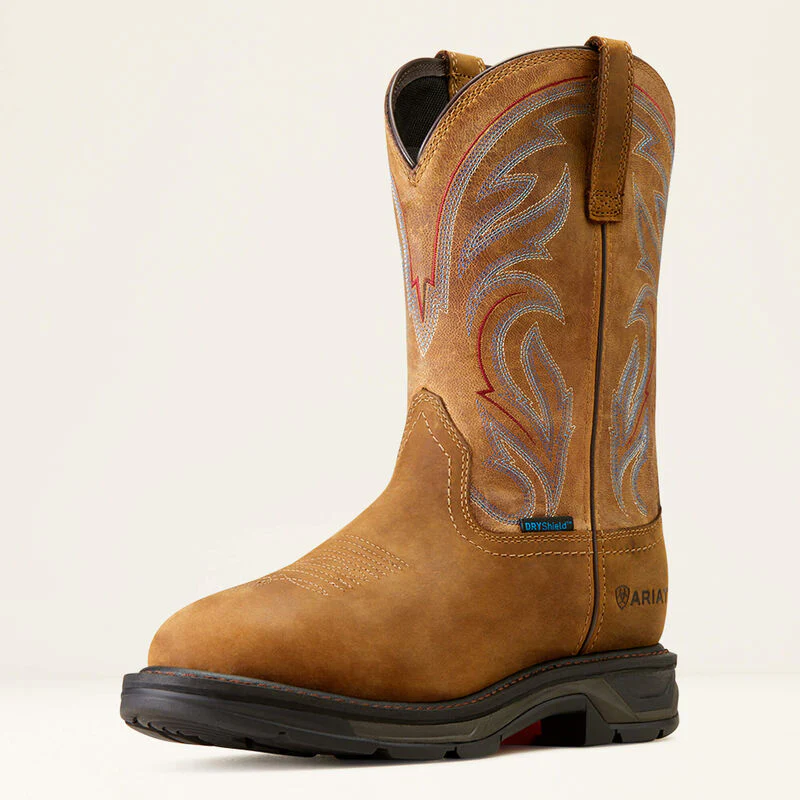 Mens Ariat Distressed brown/Bravo brown work boots - Image 7