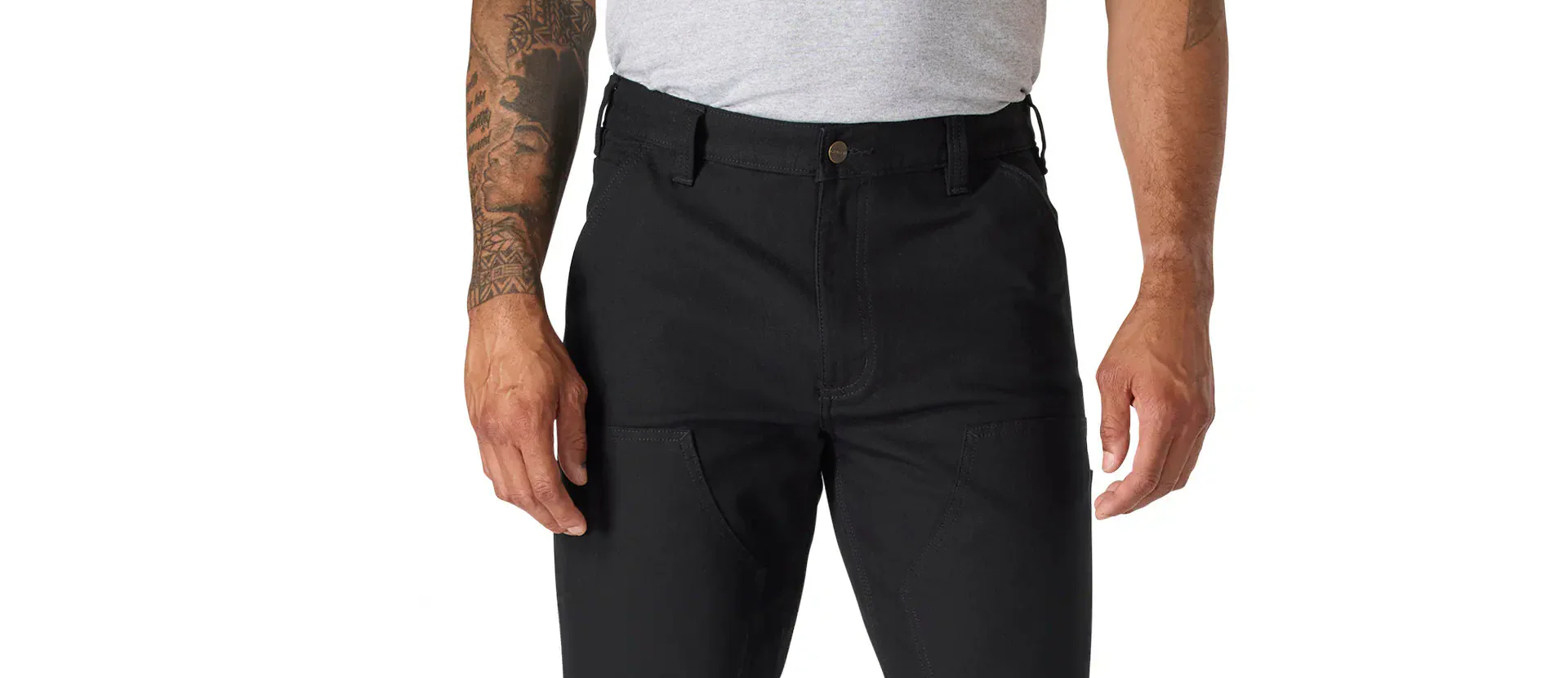 Relaxed Straight Rugged Flex® Duck Double-Front Dungaree - Image 6