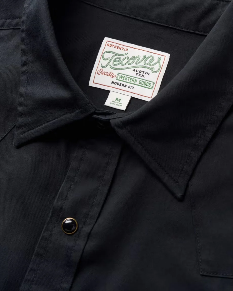Men's Vintage Weight Sawtooth Cotton Pearl Snap - Image 2