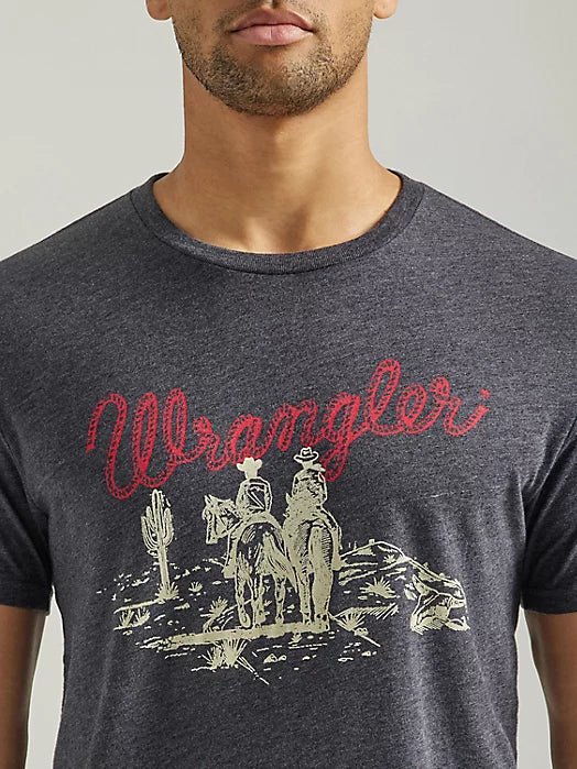 Men’s Wrangler Vignette Logo T-Shirt - Image 3
