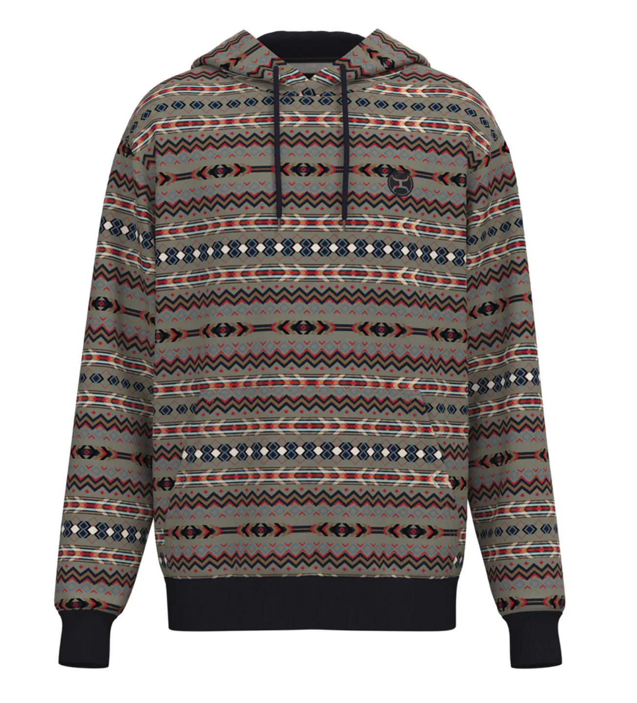 Final Sale ✨ Mesa Navy And Aztec Hoodie - Image 2