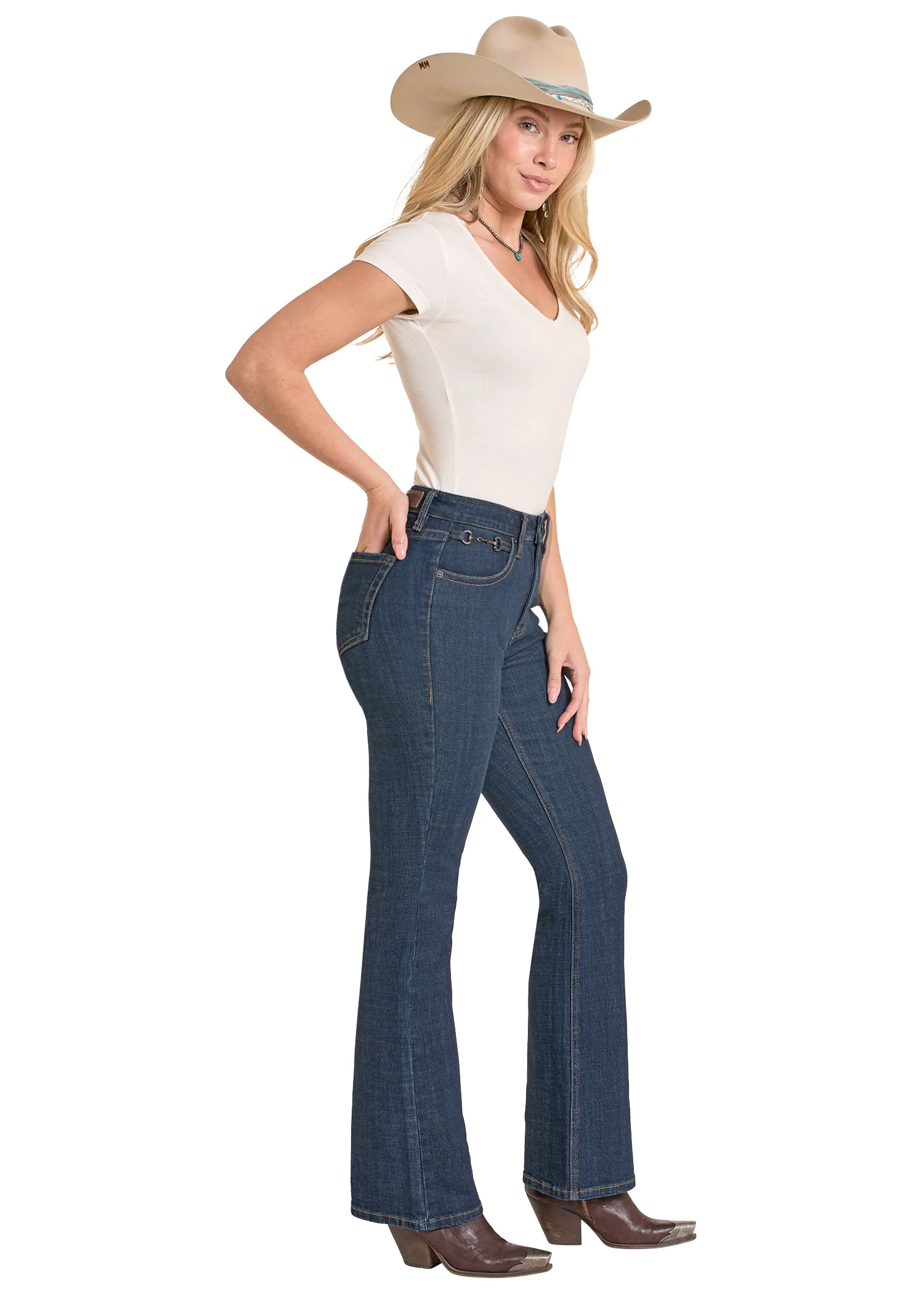 Horse Bit High Rise Bootcut - Image 8