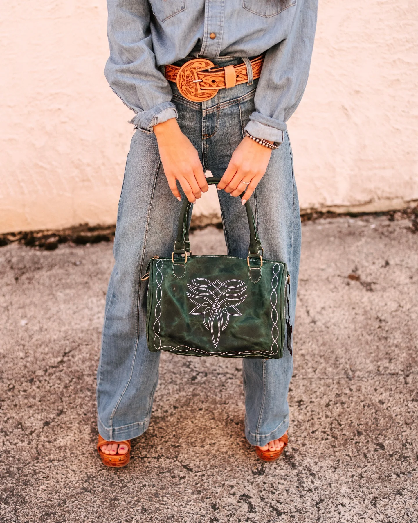 Mini Emerald Rustic Bluebell Duffle Bag