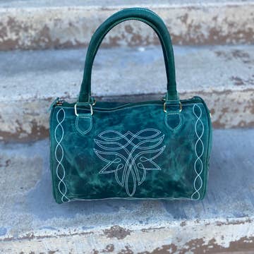 Mini Emerald Rustic Bluebell Duffle Bag - Image 3