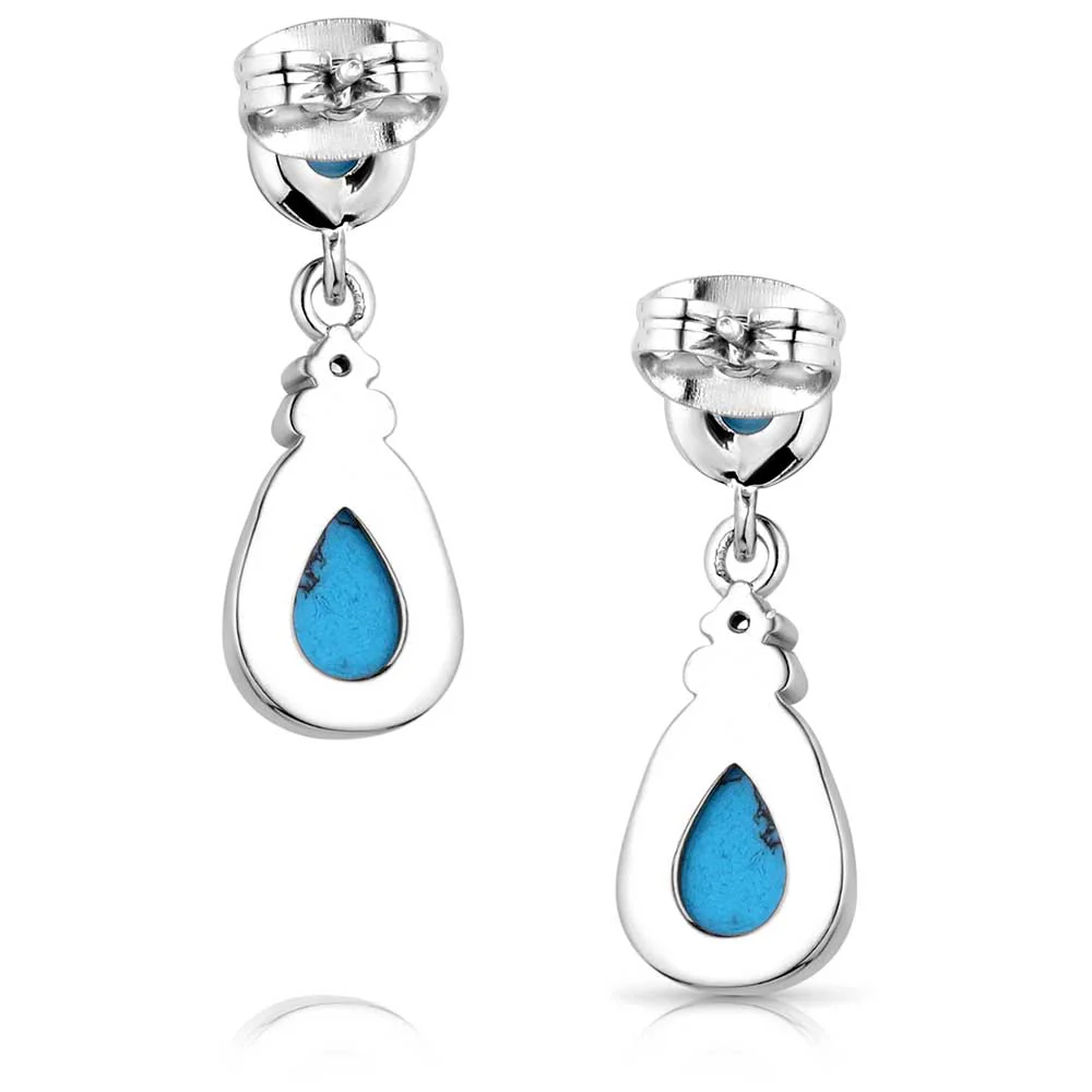 Blue Sands Turquoise Earrings - Image 3