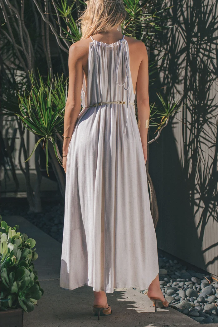 Multi Bead Linen Maxi Dress - Image 3