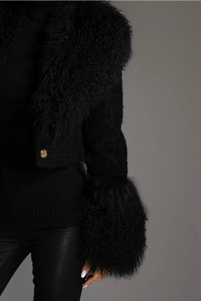 Nuvula Mongolian Shearling Coat - Image 3
