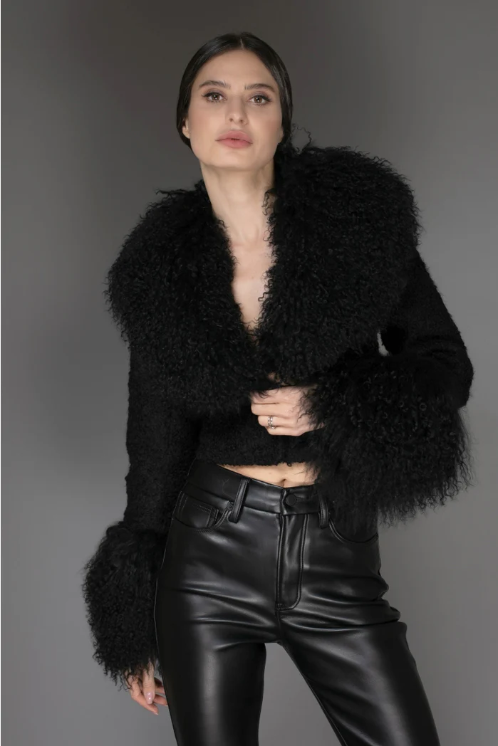 Nuvula Mongolian Shearling Coat - Image 5
