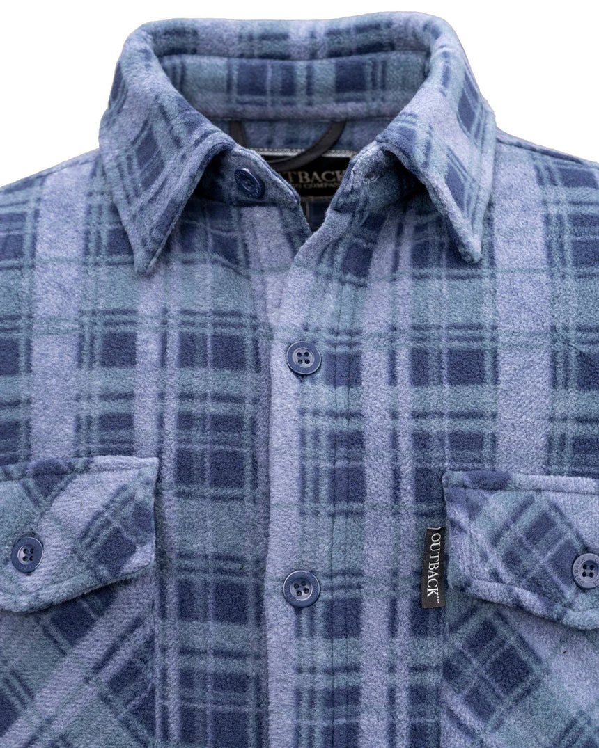 Chad Button Up Fleece Big Shirt - Image 4