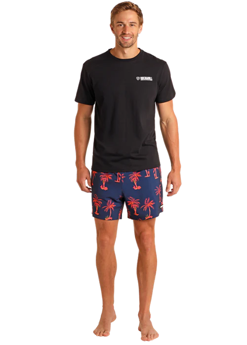 Palm Print Volley Swim Shorts - Image 2
