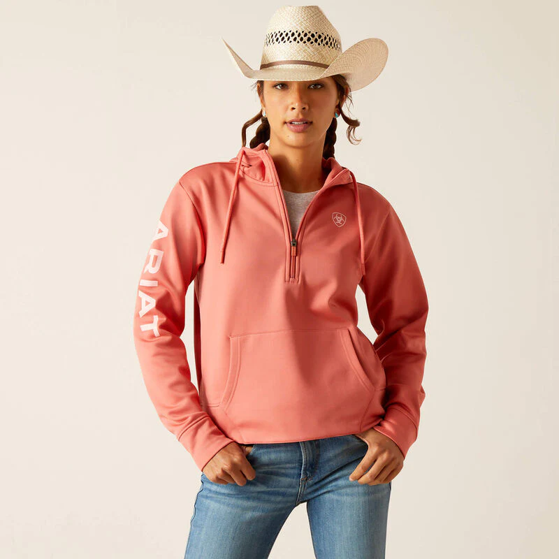 Final Sale ✨ Ariat Tek Peachy Keen 1/2 Zip Hoodie - Image 3
