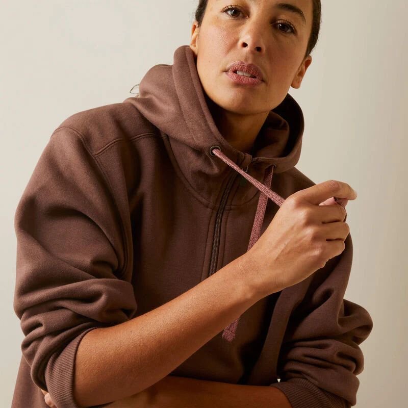 Final Sale ✨ Peppercorn Rebar 1/2 Zip Hoodie - Image 2