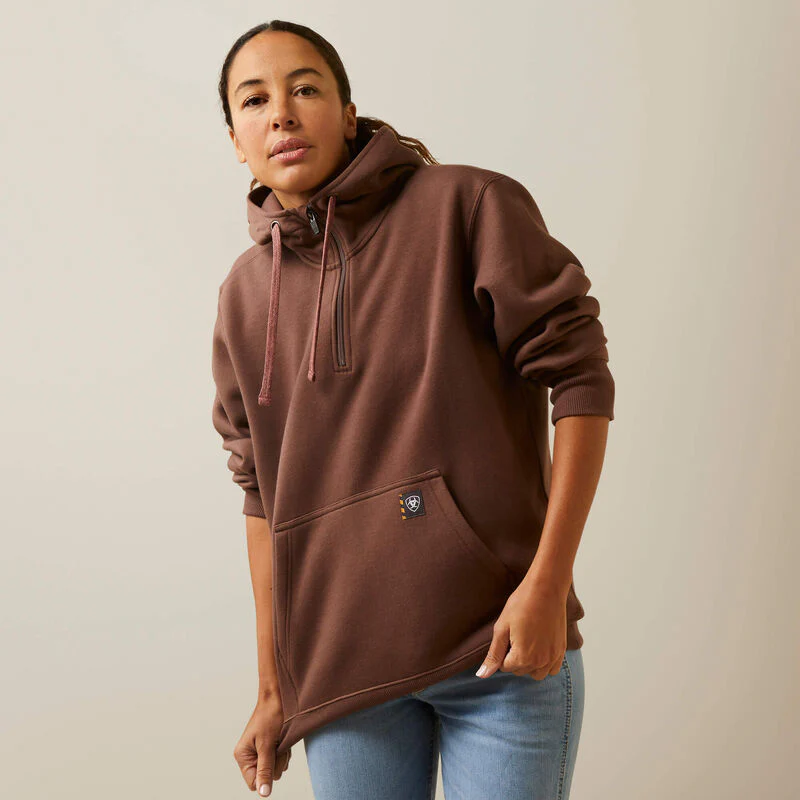 Final Sale ✨ Peppercorn Rebar 1/2 Zip Hoodie - Image 6