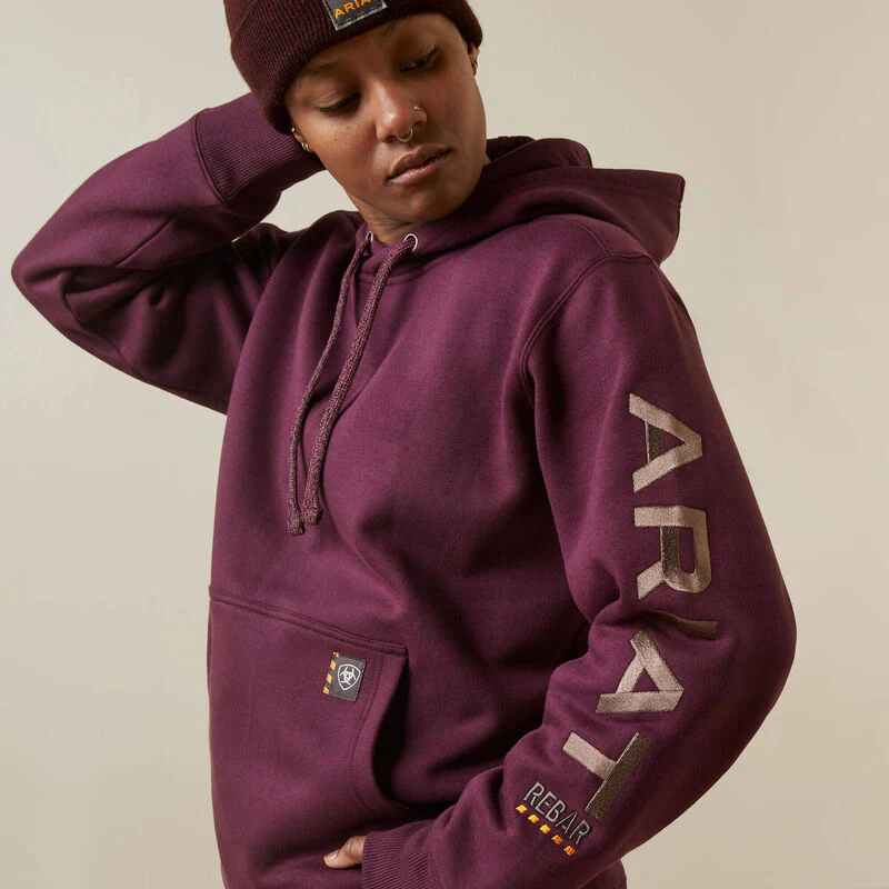 Ariat Potent Purple Rebar Graphic Hoodie - Image 4