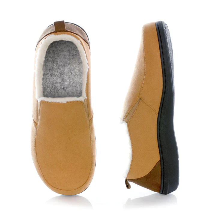 PowerStep Men's Twin Gore Slipper Light Brown - Image 3