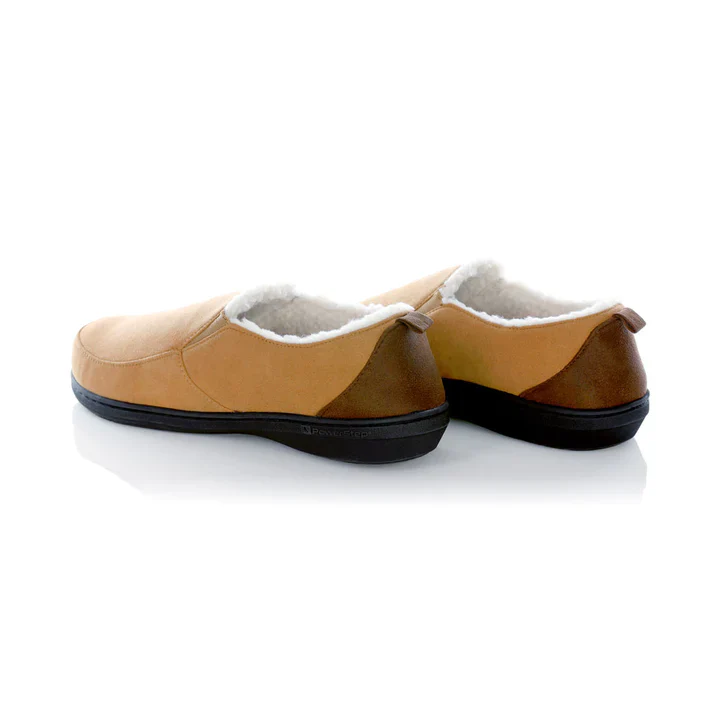 PowerStep Men's Twin Gore Slipper Light Brown - Image 4