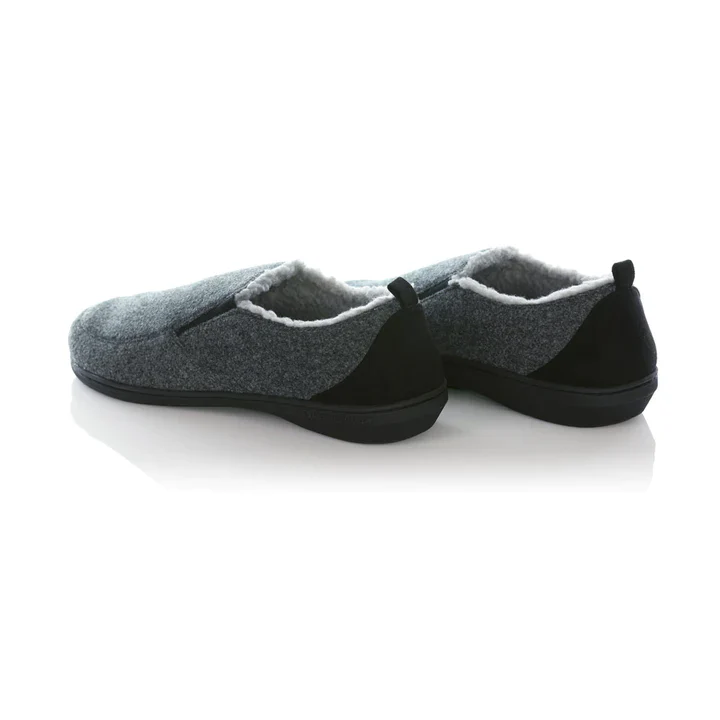 PowerStep Mens Twin-Gore Slippers Charcoal - Image 2