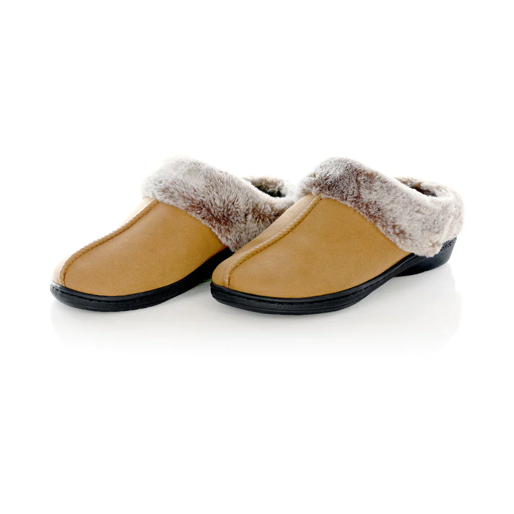 PowerStep Women's Clog Slipper Light Brown - Image 2