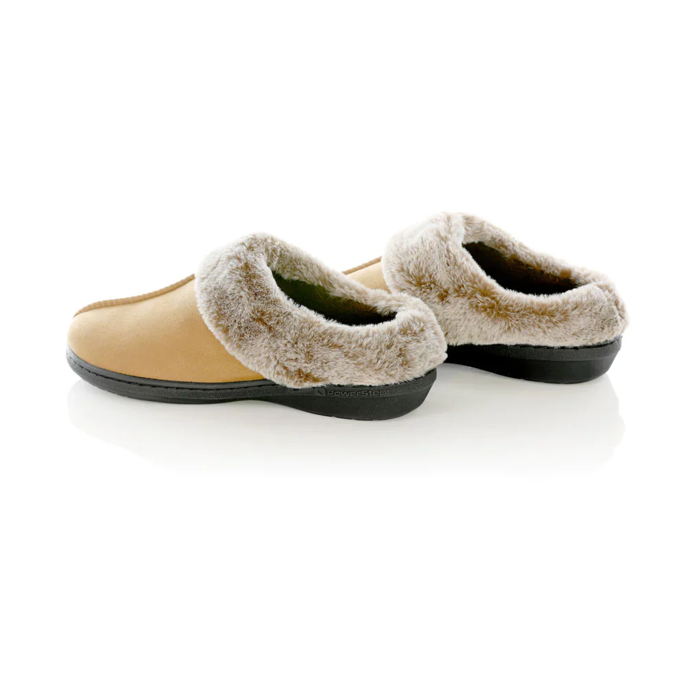 PowerStep Women's Clog Slipper Light Brown - Image 3