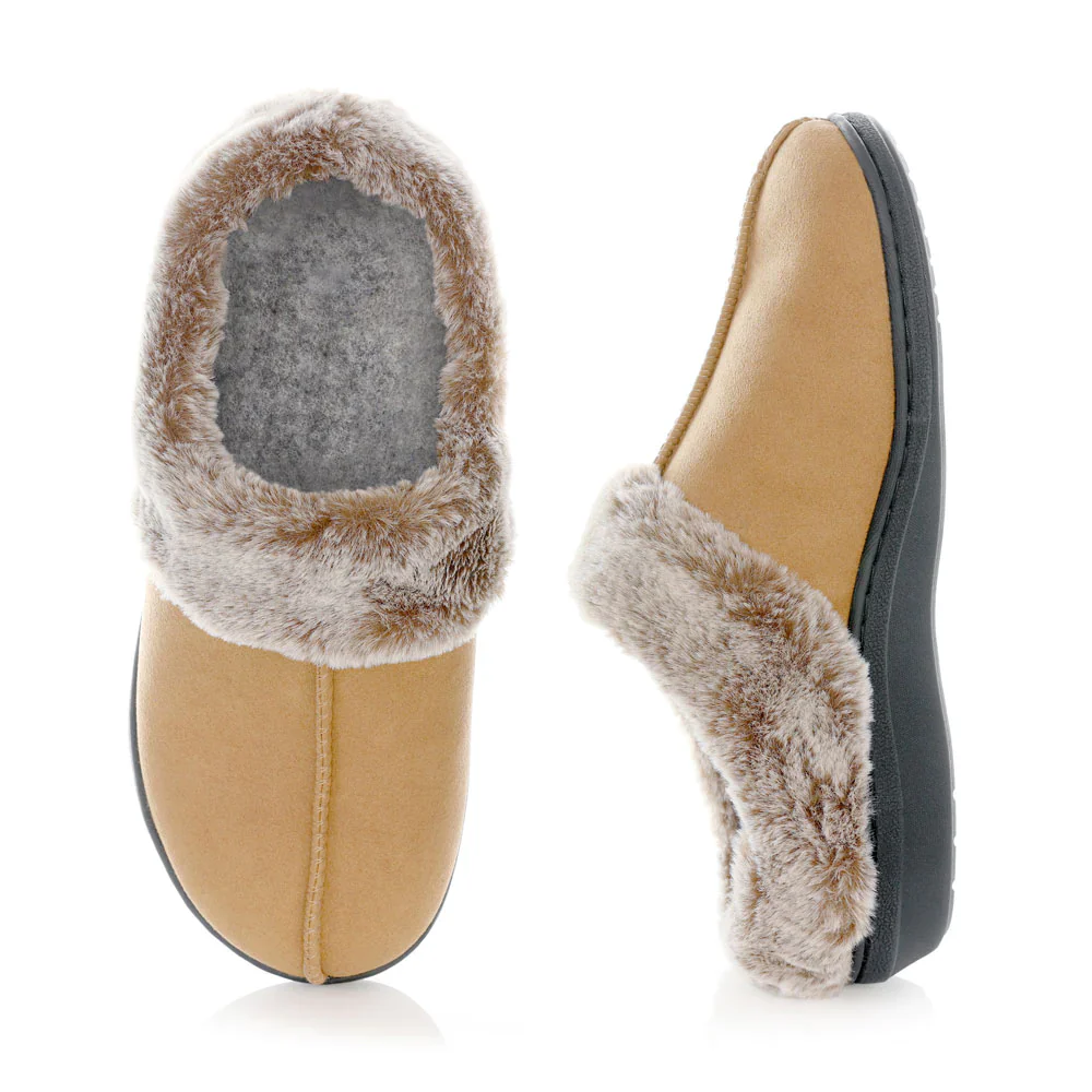 PowerStep Women's Clog Slipper Light Brown - Image 4