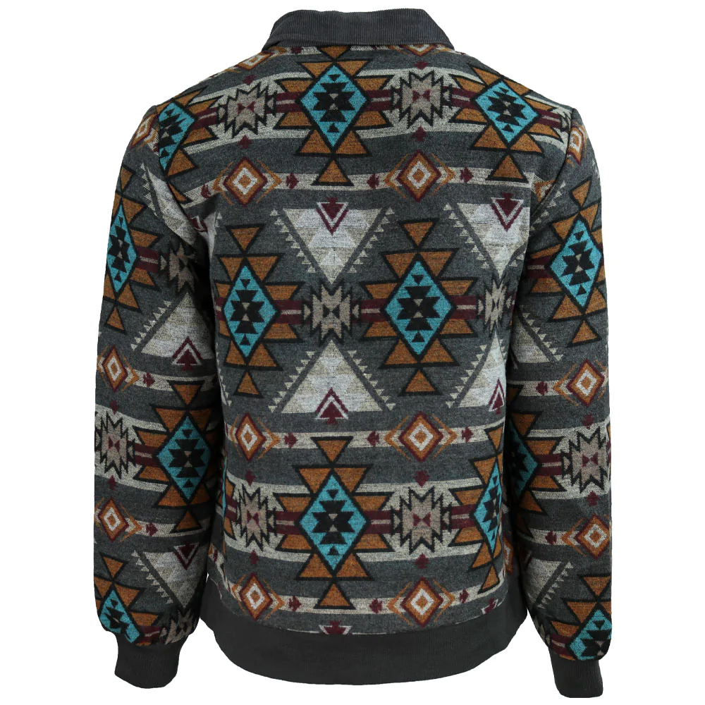 Final Sale  ✨Presidio Bomber Jacket Tan & Brown Aztec - Image 2