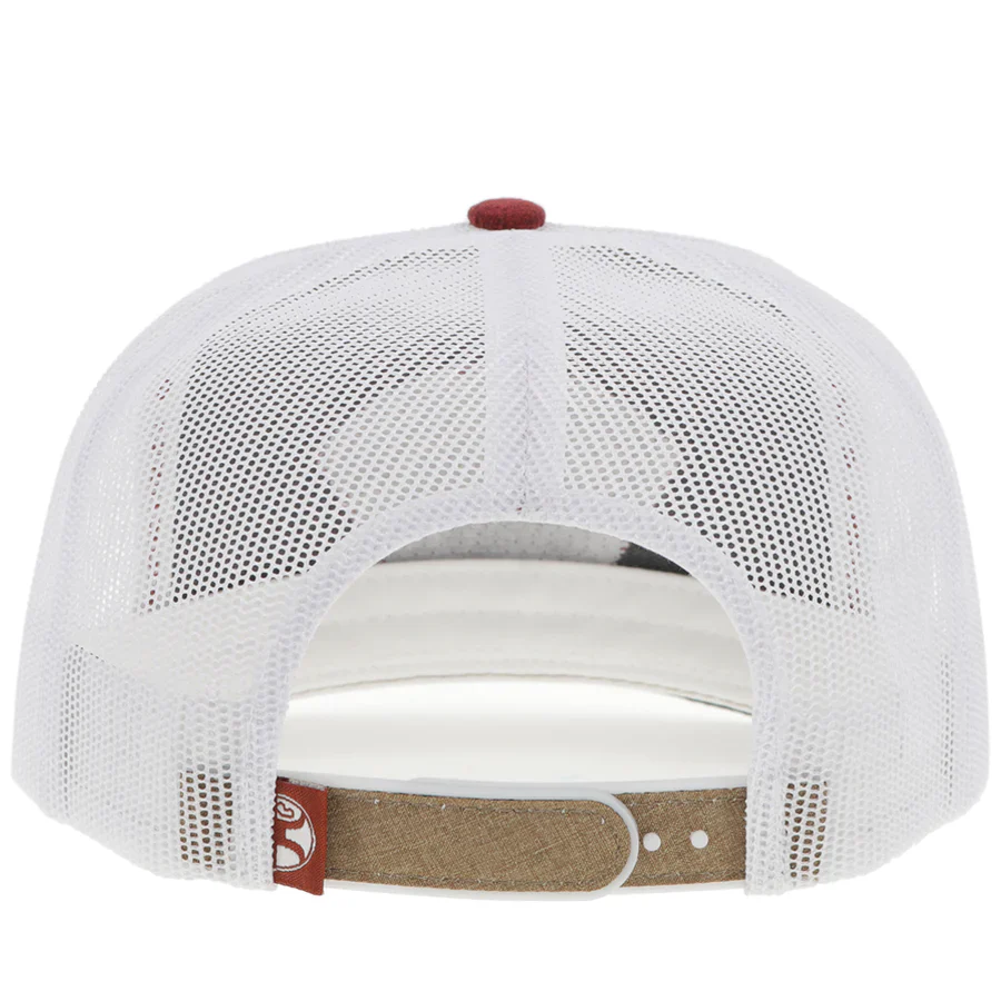 Punchy Hat Tan/White With Blue/Rust Patch - Image 2